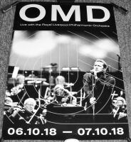 O.M.D. UK PROMO POSTER FOR ALBUM LIVE LIVERPOOL PHILHARMONIC ORCHESTRA 6&7/10/18
