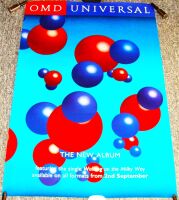 O.M.D. STUNNING AND RARE U.K. RECORD COMPANY PROMO POSTER 'UNIVERSAL' ALBUM 1996