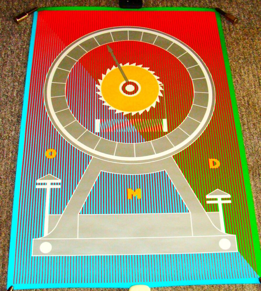 O.M.D. REALLY GORGEOUS UK RECORD COMPANY PROMO POSTER 'DAZZLE SHIPS' ALBUM 
