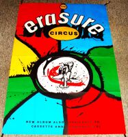 ERASURE STUNNING RARE U.K. RECORD COMPANY PROMO POSTER 'THE CIRCUS' ALBUM 1987