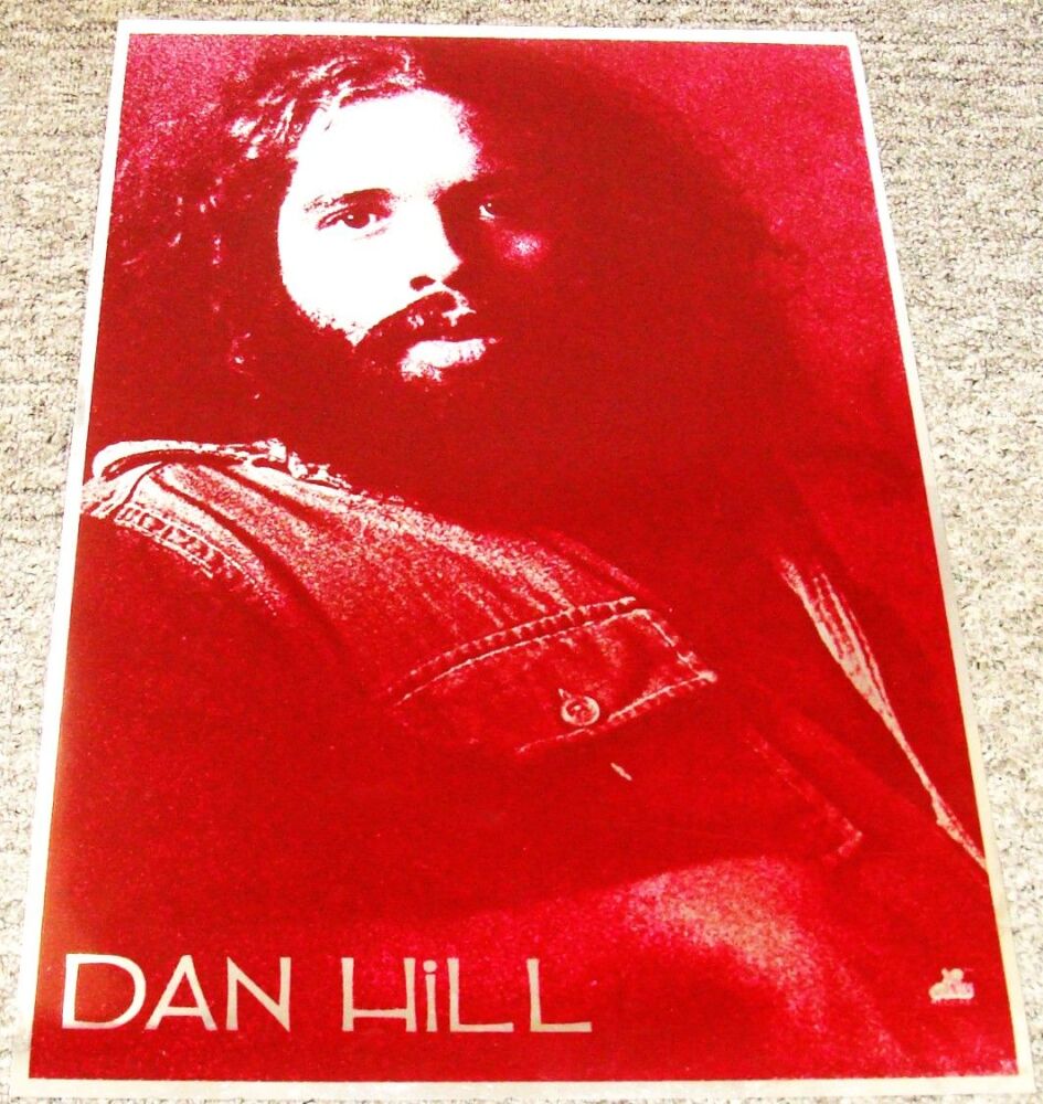 DAN HILL STUNNING RARE U.K. RECORD COMPANY PROMO POSTER FOR HIS DEBUT ALBUM
