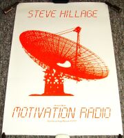 GONG STEVE HILLAGE RARE U.K. REC COM PROMO POSTER 'MOTIVATION RADIO' ALBUM 1977