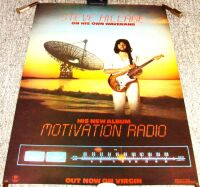 GONG STEVE HILLAGE RARE U.K. REC COM PROMO POSTER 'MOTIVATION RADIO' ALBUM 1977