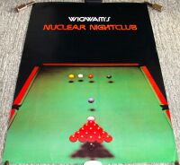 WIGWAM RARE U.K. RECORD COMPANY PROMO POSTER FOR 'NUCLEAR NIGHTCLUB' ALBUM 1975