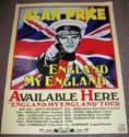 ALAN PRICE STUNNING "ENGLAND MY ENGLAND" U.K. CONCERT TOUR POSTER 1978
