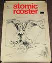 ATOMIC ROOSTER STUNNING 1970 DUTCH RECORD COMPANY PROMO POSTER FOR DEBUT ALBUM