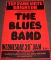 BLUES BAND CONCERT POSTER WEDNESDAY 28th JANUARY 1981 TOP RANK SUITE BRIGHTON UK