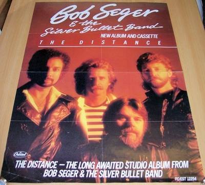 BOB SEGER U.K. RECORD COMPANY PROMO POSTER FOR THE ALBUM 