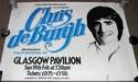CHRIS DE BURGH SUPERB CONCERT POSTER SUNDAY 19TH FEBRUARY 1984 GLASGOW PAVILION