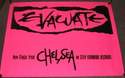 CHELSEA PUNK STUNNING RARE U.K. PROMO POSTER FOR THE SINGLE "EVACUATE" IN 1981