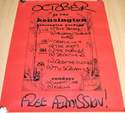 DICK DAMAGE THE MOBILES DECKCHAIRS GIGS POSTER OCTOBER 1982 KENSINGTON BRIGHTON