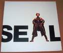 SEAL U.K. RECORD COMPANY PROMO SHOP DISPLAY FLAT FOR THE SELF TITLED DEBUT ALBUM 1991