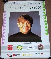 ELTON JOHN CONCERT POSTER 18th JUNE 1995 LECHA STADIUM POZNAN BULGARSKA POLAND