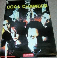 COAL CHAMBER SUPERB RARE U.K. RECORD COMPANY PROMO POSTER "FIEND" SINGLE IN 2002