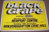 HAPPY MONDAYS BLACK GRAPE SUPERB U.K. CONCERTS POSTER DECEMBER 18th & 19th 1995