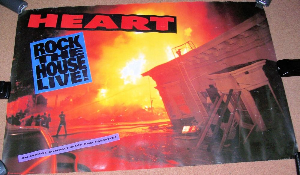 HEART U.S. RECORD COMPANY PROMO POSTER FOR THE ALBUM 