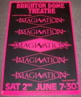 IMAGINATION RARE CONCERT POSTER SATURDAY 2nd JUNE 1984 DOME THEATRE BRIGHTON UK