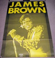 JAMES BROWN STUNNING RARE FRENCH 1972 RECORD COMPANY PROMO POSTER
