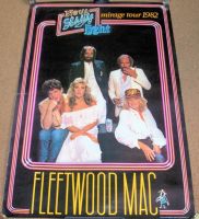 FLEETWOOD MAC STUNNING RARE "MIRAGE" U.S. CONCERT TOUR POSTER 1982