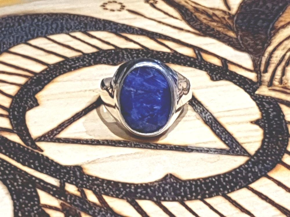 Sapphire Sterling Silver ring size 