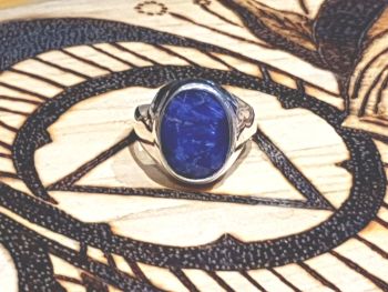 Sapphire Sterling Silver ring size Q