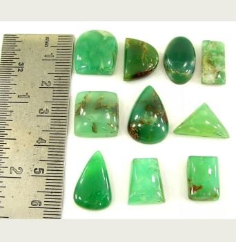 Chrysoprase cabs 