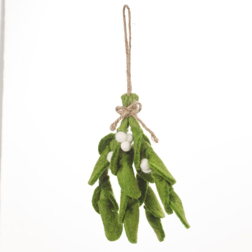 Needle felted Mistletoe