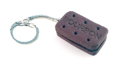 Polymer Clay Bourbon Keyring