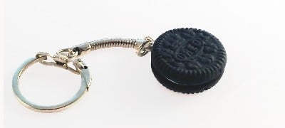 Polymer Clay Mini Oreo Keyring