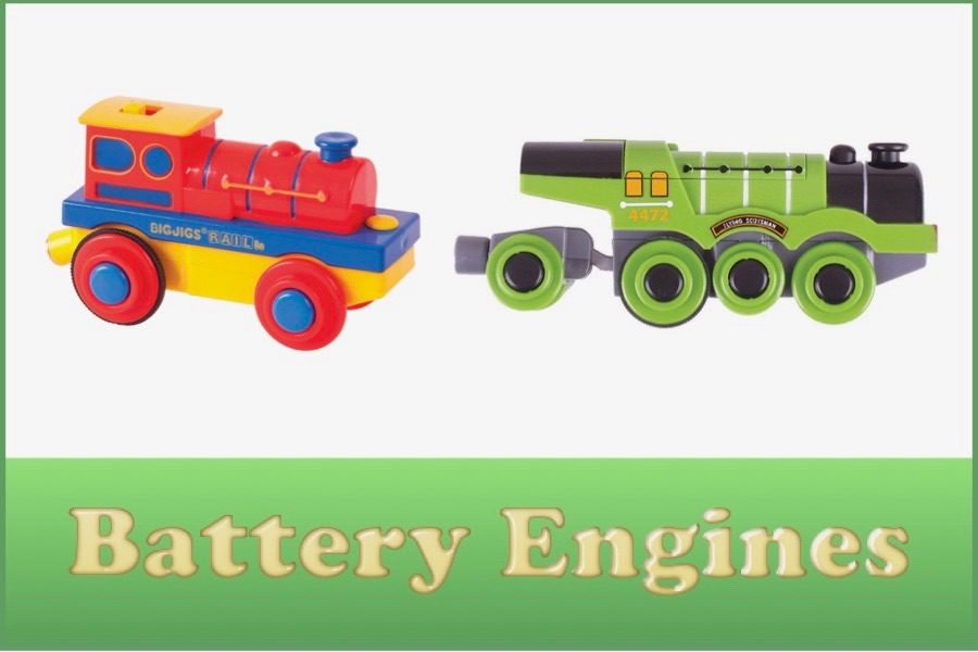 Wooden Railway Battery Engines