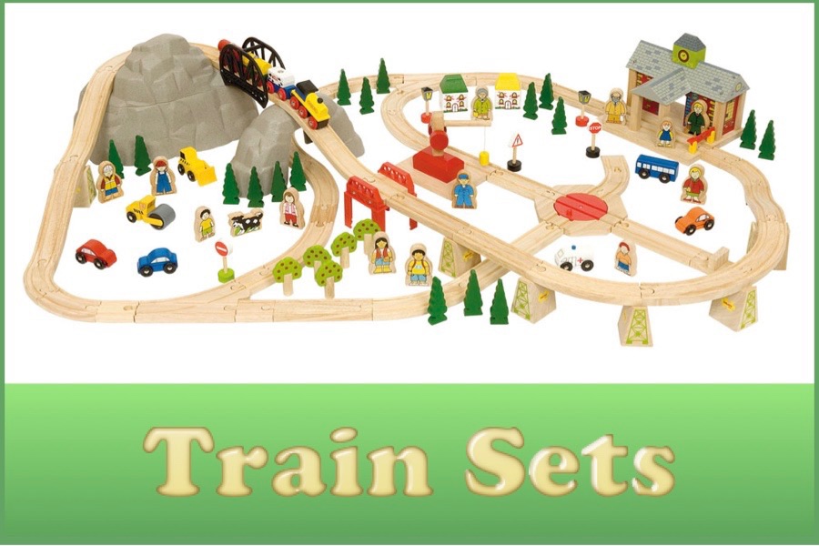 Wooden Railway Train Sets