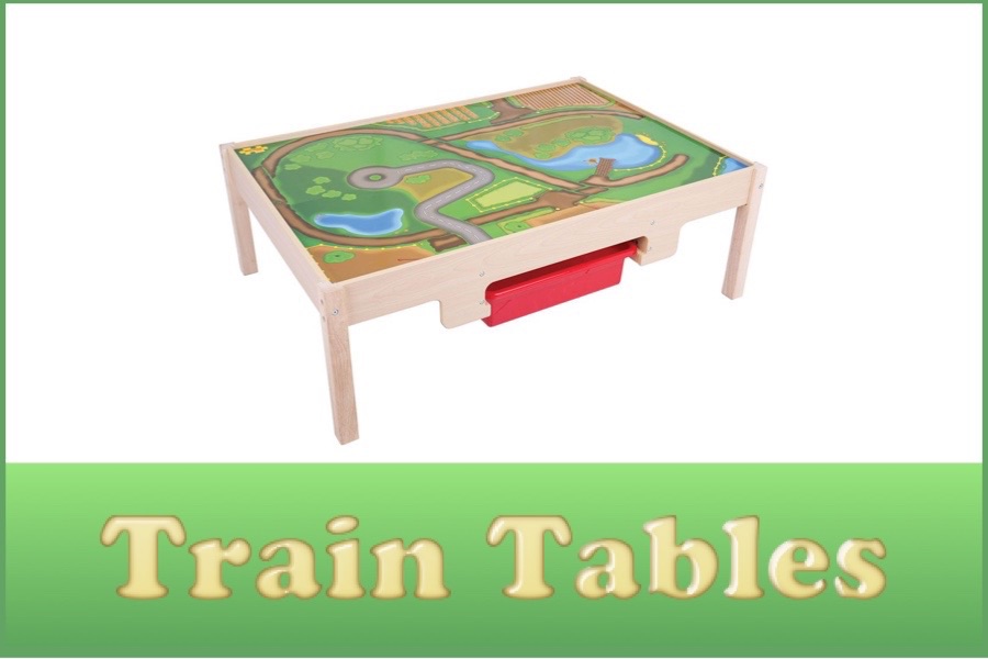 Wooden Railway Train Tables
