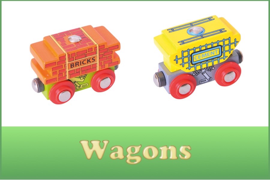 Wooden Railway Wagons and Carriages