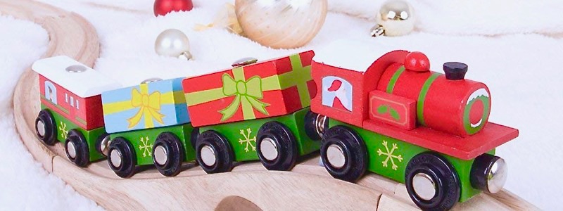 Wooden Railways Christmas Train