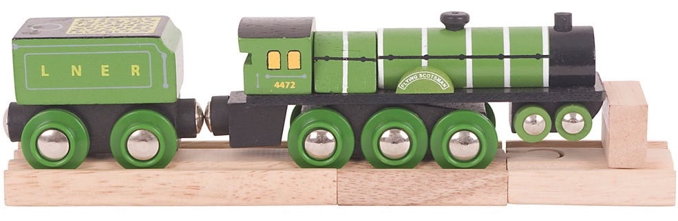 Wooden Railway Flying Scotsman Engine