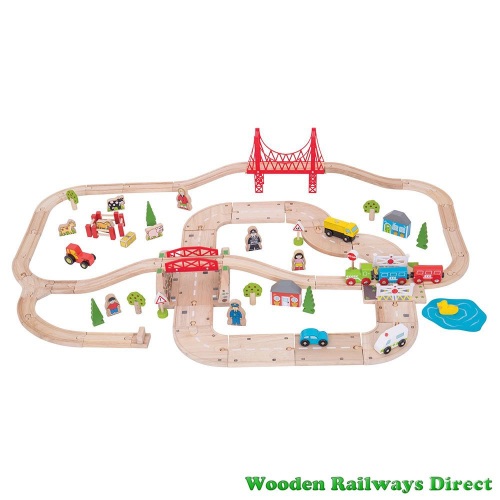 bigjigs farm train set