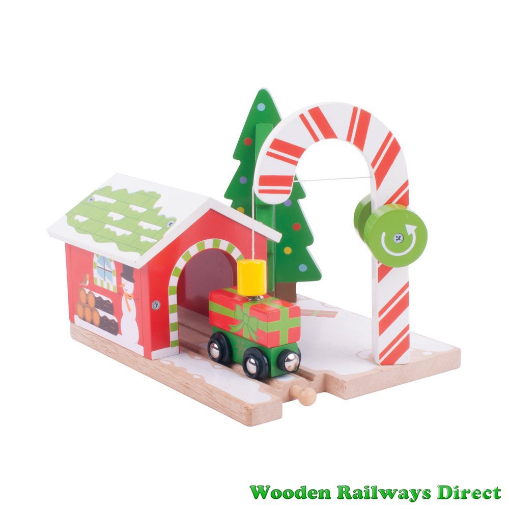 Bigjigs Railway Christmas Candy Crane