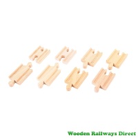 Bigjigs Wooden Railway Mini Straight Track