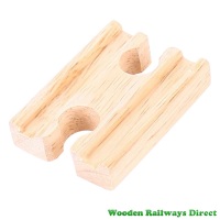 Bigjigs Wooden Railway Mini Single Track Female/Female Ends Single Piece