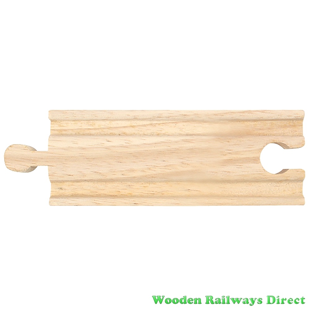 Bigjigs Wooden Railway Short Straight Track Single PieceConsists of 12 indi