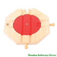 Bigjigs Wooden Railway Four Way Turntable