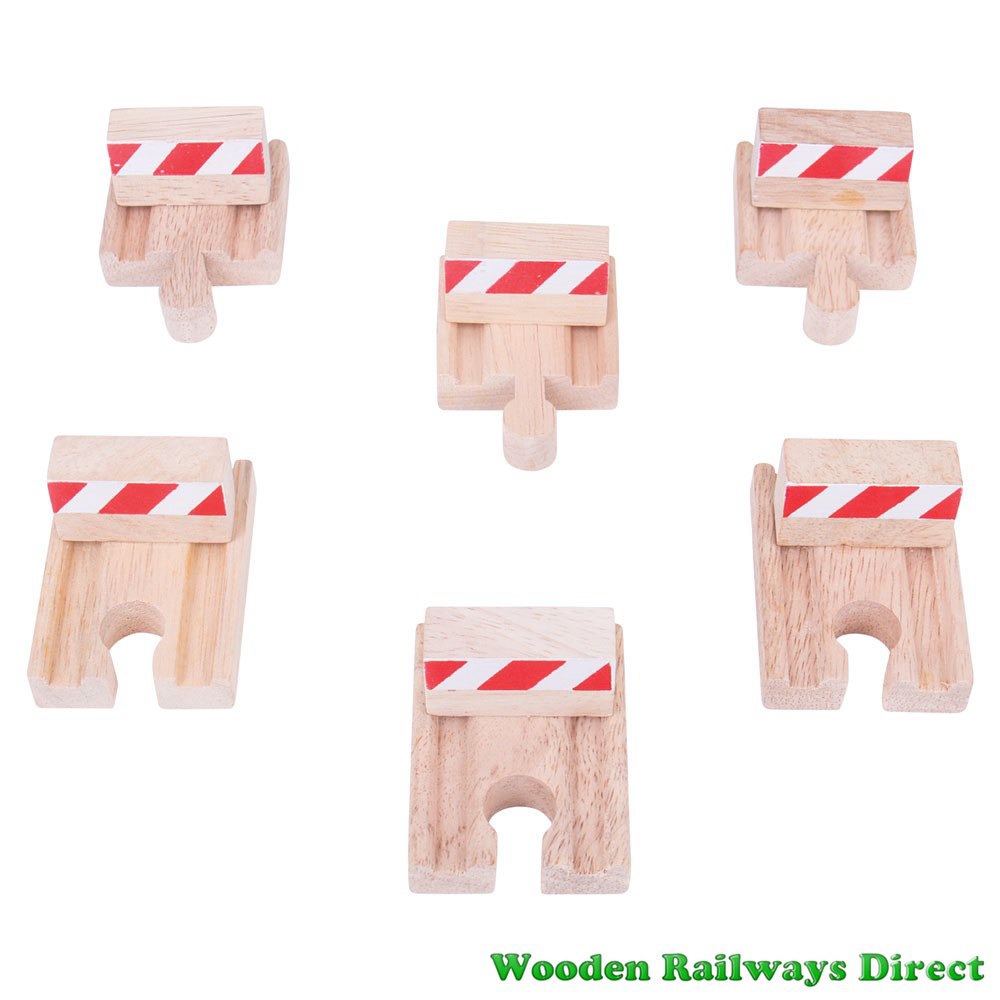 Bigjigs Wooden Railway Rail Buffer Set