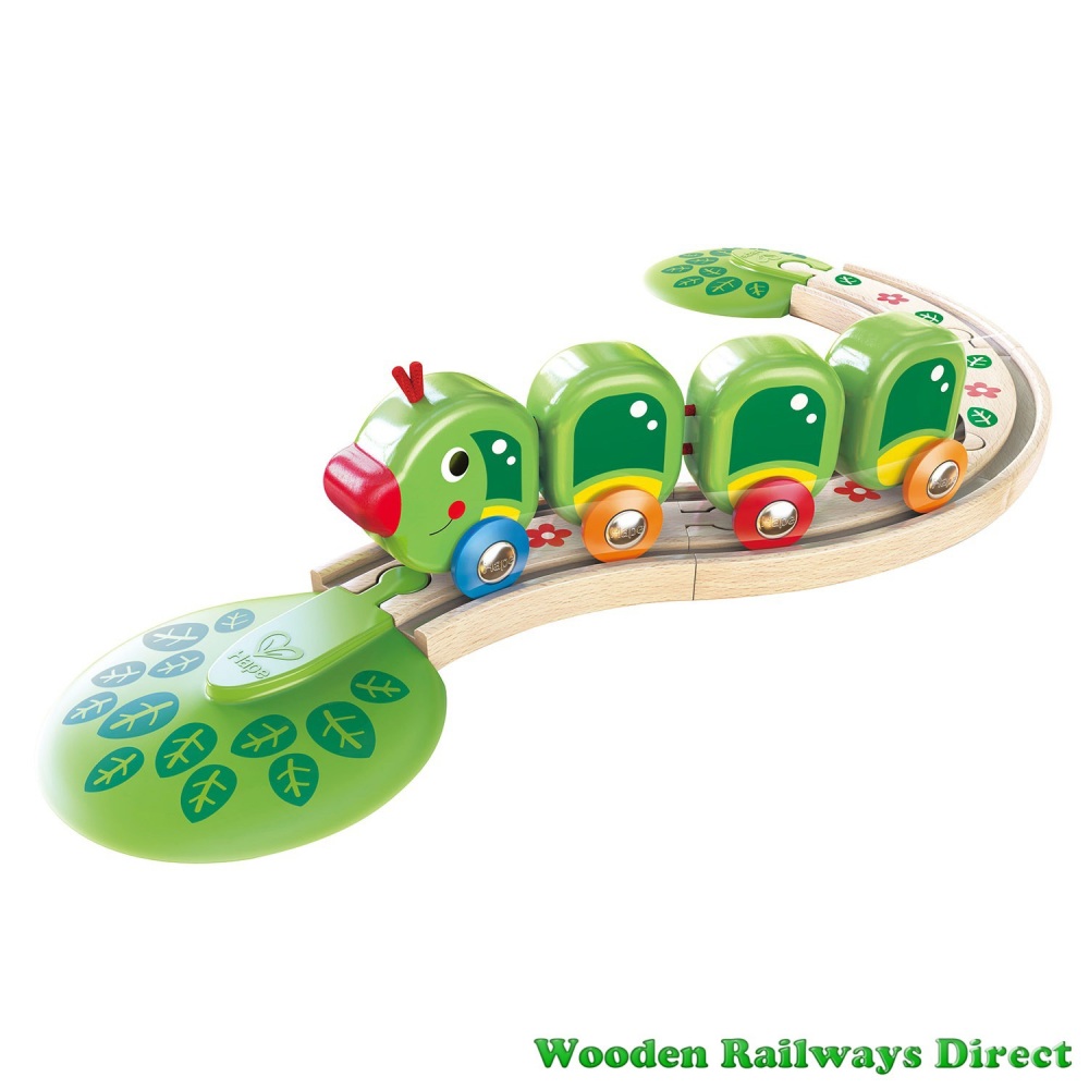 Hape Wooden Railway Caterpillar Train Set
