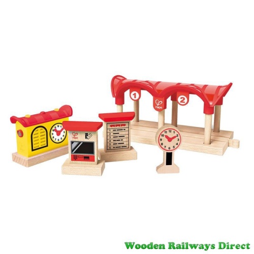 Hape Wooden Railway Record, Listen and Light Railway Station