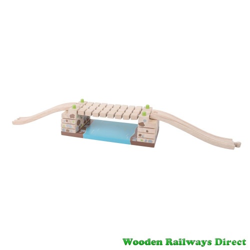 Bigjigs Wooden Railway Clickety Clack Railway Bridge