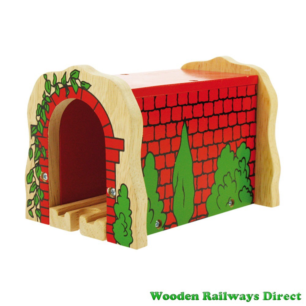 Bigjigs Wooden Railway Red Brick Tunnel