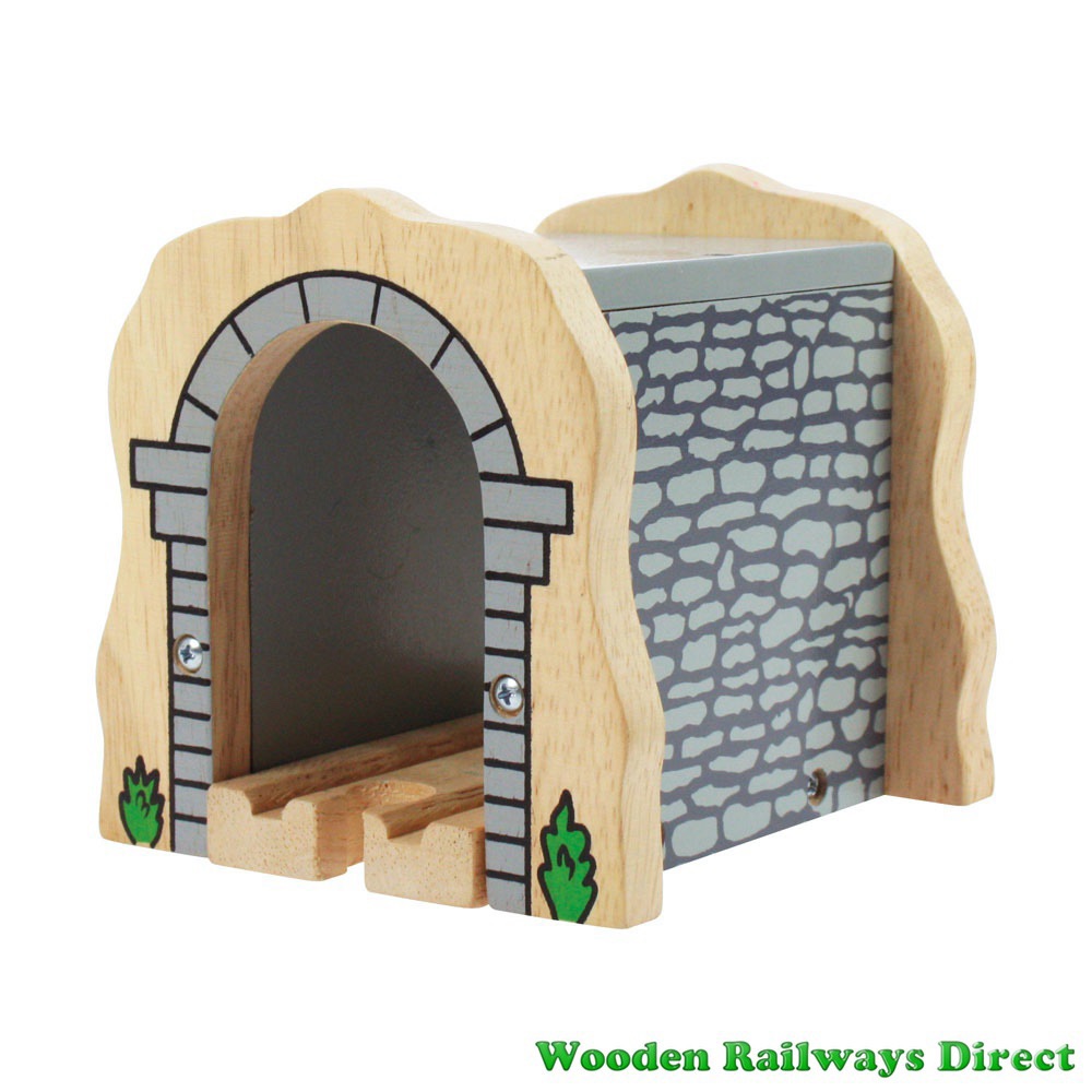 Bigjigs Wooden Railway Grey Stone Tunnel