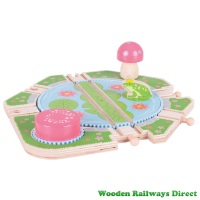 Bigjigs Wooden Railway Fairy Lilypad Turntable