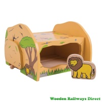 Bigjigs Wooden Railway Safari Lions Den