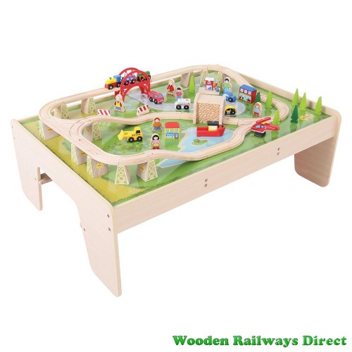 bigjigs magical train set and table